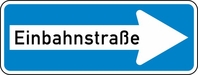 Modellbeispiel: VZ Nr. 220-20 (Einbahnstraße rechtsweisend)