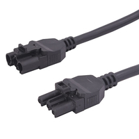 Videk Desk Power Inter Connect Cable GST Plug to Socket Cable 0.5m
