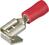 Końcówka kablowa nasuwana żeńska z rozgałęźnikiem, czerwona 0,5-1qmm KNIPEX