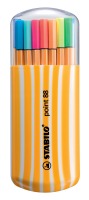 Fineliner STABILO® point 88® Zebrui, Box mit 20 Stiften