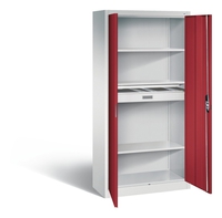 C+P Büroschrank Acurado, H1950xB930xT400mm, 7035/3003