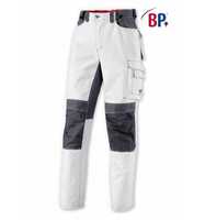 BP Strapazierfähige Arbeitsbundhose mit Kniepolstertaschen 1789 Gr. 48-normal weiß/dunkelgrau