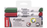 Kores Whiteboard- & Flipchart-Marker "K MARKER", 4er Etui (5620845)