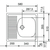 Skizze zu FRANKE beépíthető mosogató ETN 611-58, 580 x 510 mm, 18/10, megfordítható