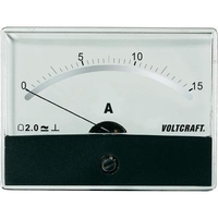 INSTRUMENT DE MESURE ANALOGIQUE À ENCASTRER AM-86X65/15A/DC VOLTCRAFT