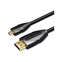 VENTION CABLE HDMI VAA-D03-B150/ HDMI MACHO - MICRO HDMI MACHO/ 1.5M/ NEGRO