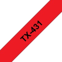TX-Schriftbandkassetten TX-431, schwarz auf rot