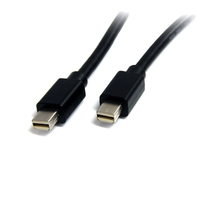 StarTech.com 2m (6ft) Mini DisplayPort Cable - 4K x 2K Ultra HD Video - Mini DisplayPort 1.2 Cable - Mini DP to Mini DP Cable for Monitor - mDP Cord works with Thunderbolt 2 Por...