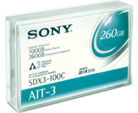 Sony DATA CARTRIDGE AIT-3 100GB 230M Blank data tape
