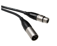 Amphenol XLR, M/F, 6m audio kabel XLR (3-pin) Zwart