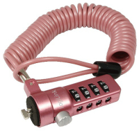 LogiLink NBS007 Kabelschloss Pink 1,8 m