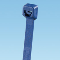 Panduit Cable Tie, 3.9"L (100mm), Miniature, Metal Detectable Polypropylene, Dark Blue, 100pc kabelbinder Polypropyleen (PP) Blauw