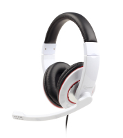 Gembird MHS-001-GW hoofdtelefoon/headset Bedraad Hoofdband Oproepen/muziek Wit