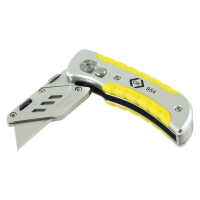 C.K Tools T0954 couteau à lame rétractable Gris, Jaune Couteau à lame universelle