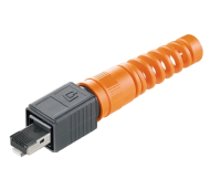 Weidmüller IE-PS-V04P-RJ45-TH-BP kabel-connector RJ-45 Zwart, Oranje
