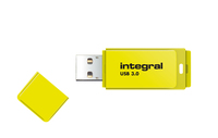 Integral 64GB USB3.0 DRIVE NEON YELLOW UP TO R-100 W-30 MBS USB flash drive USB Type-A 3.2 Gen 1 (3.1 Gen 1)