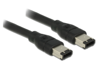 DeLOCK 83273 firewire-kabel 0,5 m 6-p Zwart