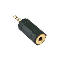 Lindy 35622 cambiador de género para cable 2.5mm 3,5mm Negro