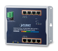 PLANET WGS42158P2S Netzwerk-Switch Managed L2/L2+ Gigabit Ethernet (10/100/1000) Power over Ethernet (PoE) Blau, Metallisch