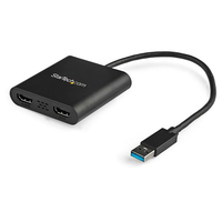 StarTech.com USB 3.0 naar Dual HDMI Adapter - Dual 1080p of Single 4K 30Hz - Externe video & grafische kaart - USB Type-A naar HDMI Dual Monitor Display Adapter - Alleen Windows...