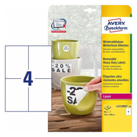 Avery L4719REV-20 étiquette à imprimer Blanc Imprimante d'étiquette adhésive