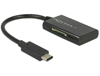 DeLOCK 91740 lecteur de carte mémoire USB 3.2 Gen 1 (3.1 Gen 1) Type-C Noir