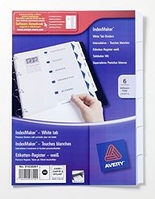 Avery IndexMaker Dividers intercalaire Blanc