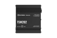Teltonika TSW202 Zarządzany L2 Gigabit Ethernet (10/100/1000) Obsługa PoE Aluminium, Niebieski