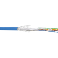 InLine Patch Cable SF/UTP Cat.5e AWG26 CCA PVC blue 100m