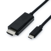 VALUE 11.99.5841 Videokabel-Adapter 2 m HDMI Typ A (Standard) USB Typ-C Schwarz