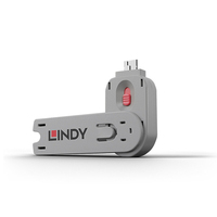 Lindy 40620 Schnittstellenblockierung Türblockierschlüssel USB Typ-A Pink Acrylnitril-Butadien-Styrol (ABS)