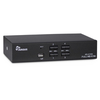 Inter-Tech AS-41HA HDMI Tastatur/Video/Maus (KVM)-Switch Schwarz