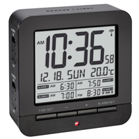 TFA-Dostmann 60.2536 Digital alarm clock Black