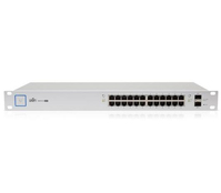 Ubiquiti UniFi US-24-250W Vezérelt L2 Gigabit Ethernet (10/100/1000) Ethernet-áramellátás (PoE) támogatása 1U Szürke