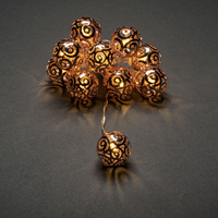Konstsmide Light set metal balls Guirlande lumineuse décorative 10 ampoule(s) LED 0,6 W