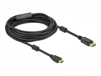DeLOCK 85962 Videokabel-Adapter 10 m HDMI Typ A (Standard) DisplayPort Schwarz