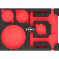 Vigor V4923-L accessoire voor opslagdozen Zwart, Rood Verdeelset