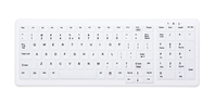 CHERRY AK-C7000 clavier FR sans fil +USB QWERTY Anglais américain Blanc