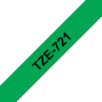 Brother TZE-721 címkéző szalag Zöldesfekete