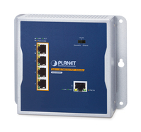 PLANET WGS-E304PT Industrial PoE+ Wall-mounted Extender 1-Port PoE++ to 4-Port Ricevitore e trasmettitore di rete Blu