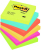 3M M654TFEN zelfklevend notitiepapier Vierkant Blauw, Groen, Oranje, Roze, Geel 100 vel Zelfplakkend
