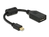 DeLOCK 65554 kabel DisplayPort 0,21 m Mini DisplayPort Czarny