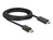 DeLOCK 82435 adaptador de cable de vídeo 3 m HDMI Displayport Negro