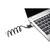 Kensington NanoSaver Portable Keyed Laptop Lock – Master Keyed kábelzár Fekete 2,3 M