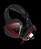 A4Tech G500 auricular y casco Auriculares Diadema Negro, Rojo