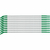 Brady SCNG-09-L kabelmarker Zwart, Wit Nylon 10 stuk(s)