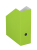 NIPS UNI COLOUR Zeitschriftenbox / Stehsammler, apfelgrün - extra breit (B 10,5 x T 26,5 x H 31,5 cm), 5er Packung, Wellkarton - umweltfreundlich und recycelbar