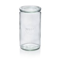 Zylinderglas Weck, 6-teilig, 1,59 ltr., Glas Mit Deckel