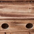Relaxdays Nistkasten für Stare, natürliches Tannenholz, 2x Einflugloch 5 cm, Sitzstange, Vogelhaus zum Aufhängen, natur