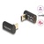 DELOCK Átalakító USB 40 Gbps Type-C male > female PD 3.0 100W 90 fokos 8K 60Hz